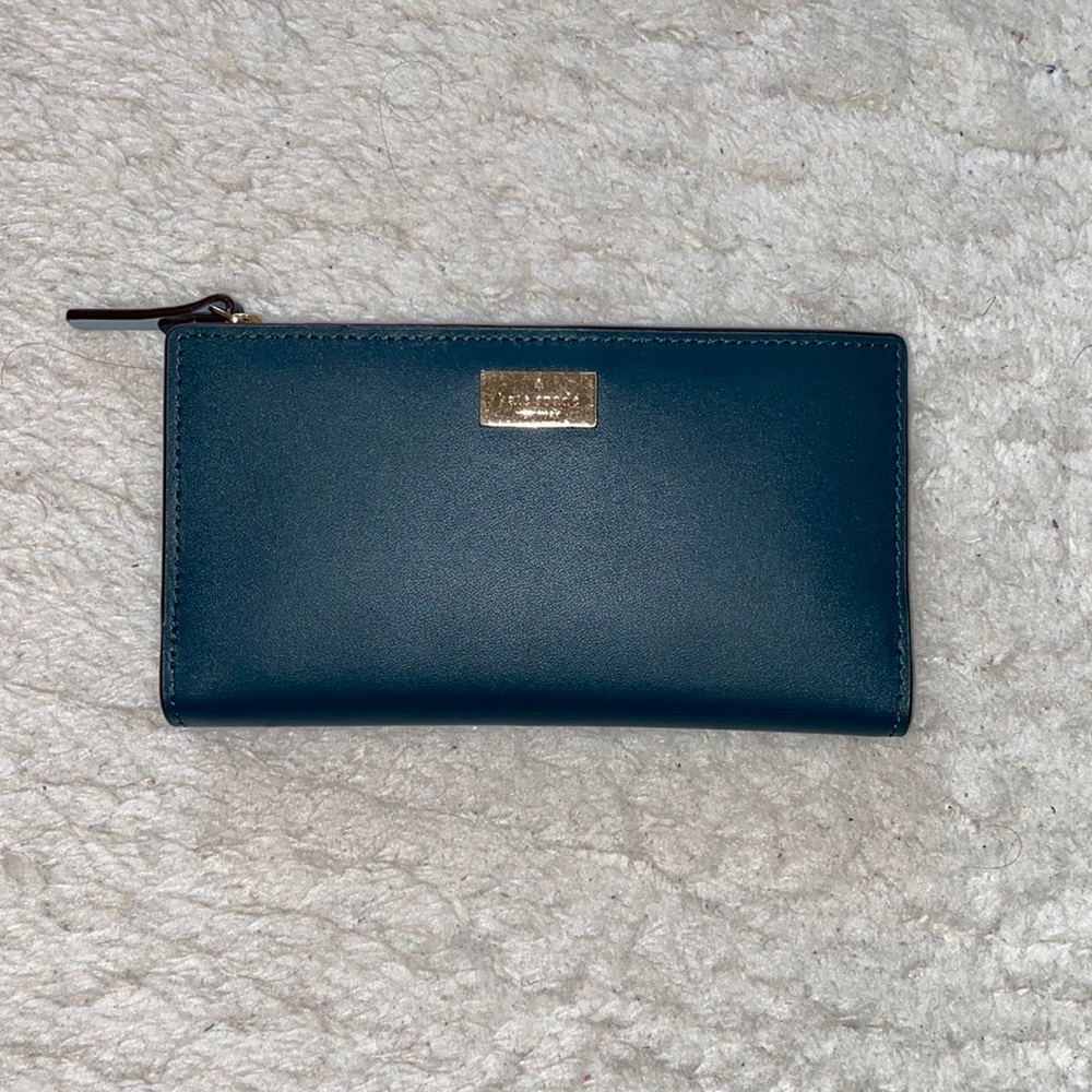 BNWT Kate Spade Emerald Lake Bifold Braylon Leather Card Wallet Putnam